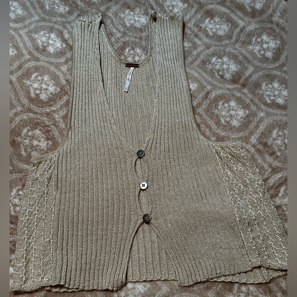 Free people knit vest size medium